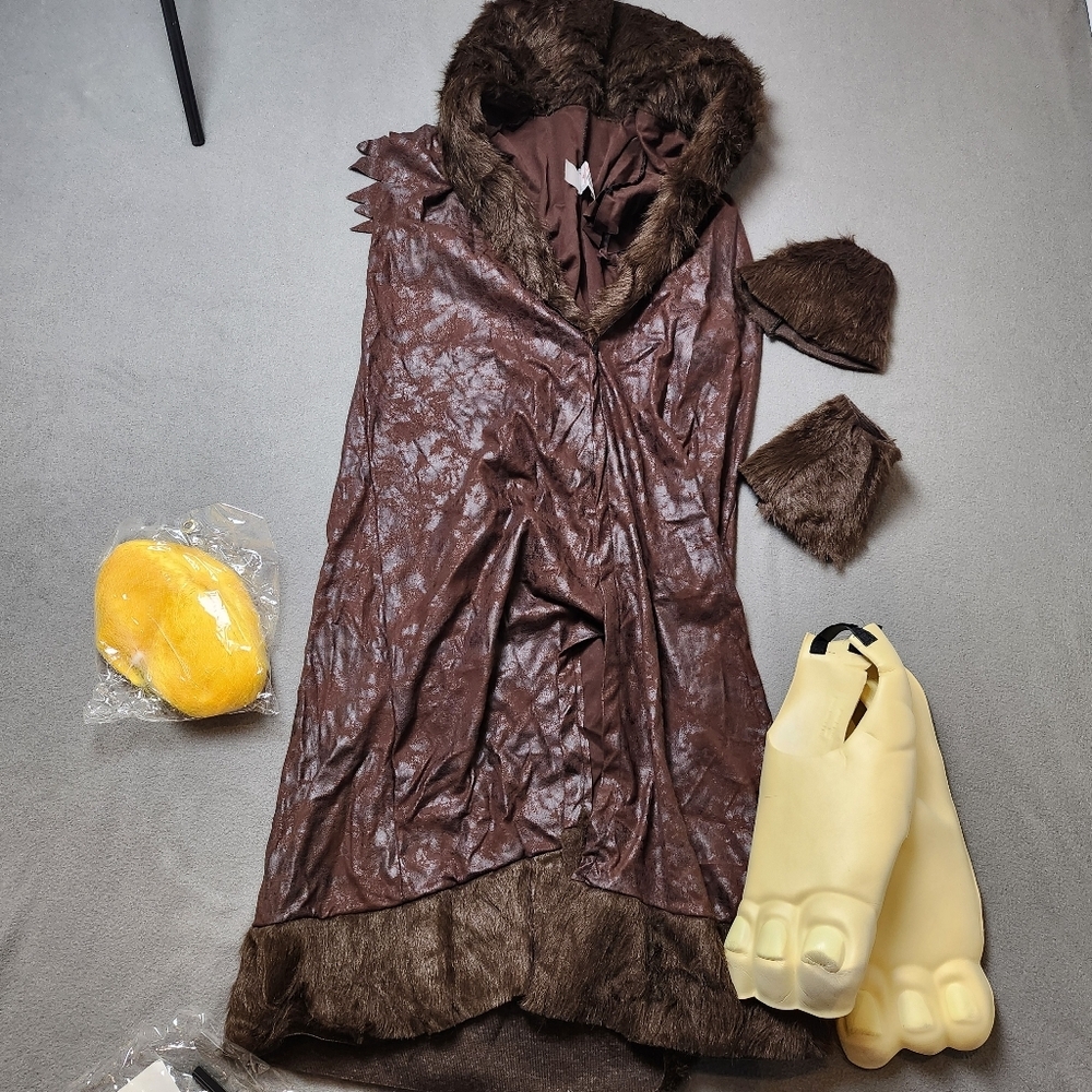 Barney Rubble / Flintstones cave man costume for Halloween Size XL - Picture 10 of 11